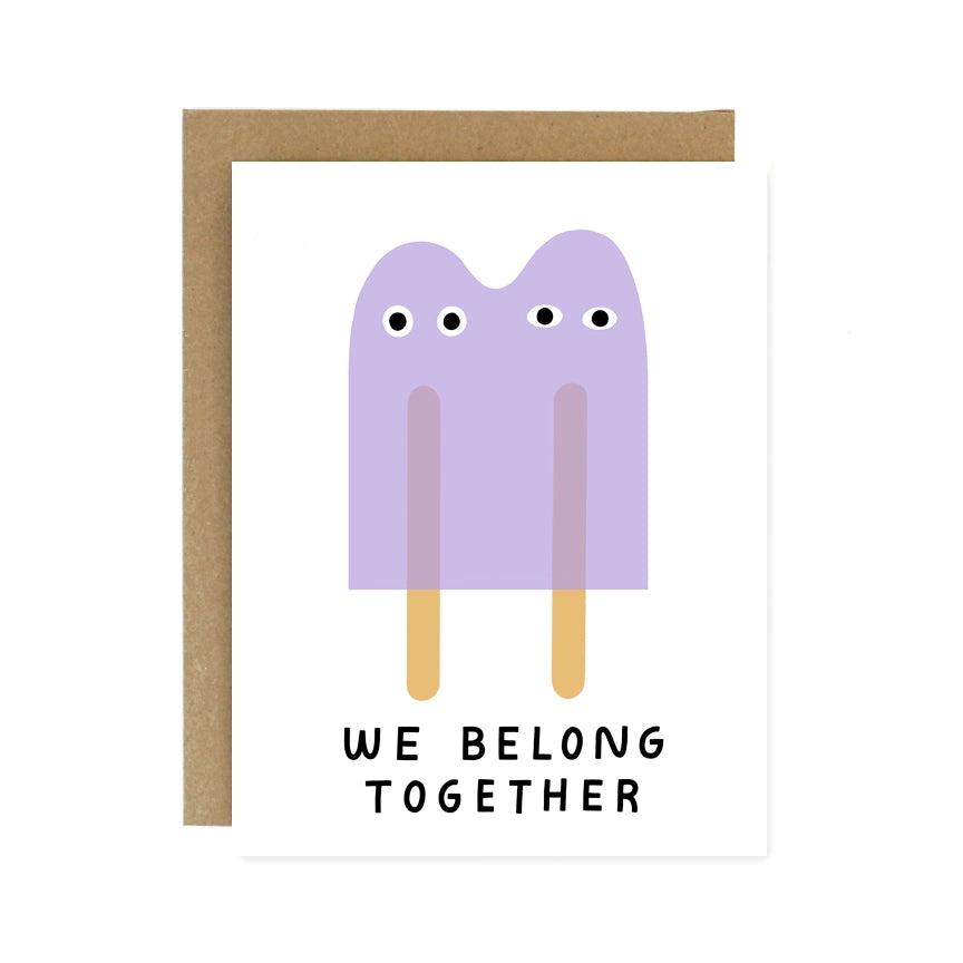 belong together (popsicles) card